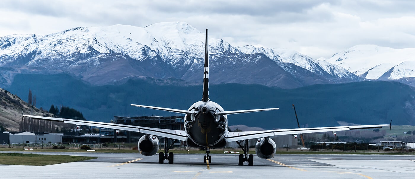 Plane at Queenstown Airport